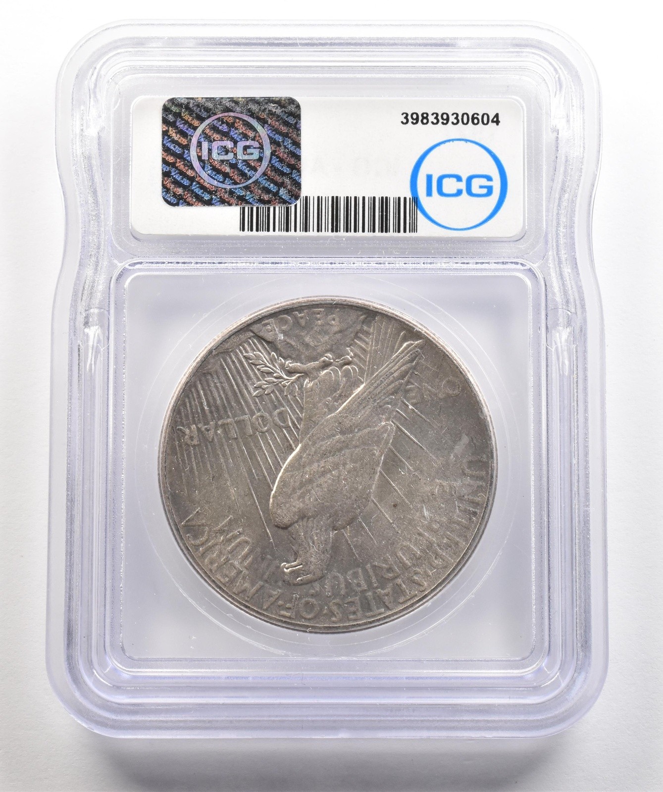 1927 Peace Silver Dollar AU58 ICG *5405