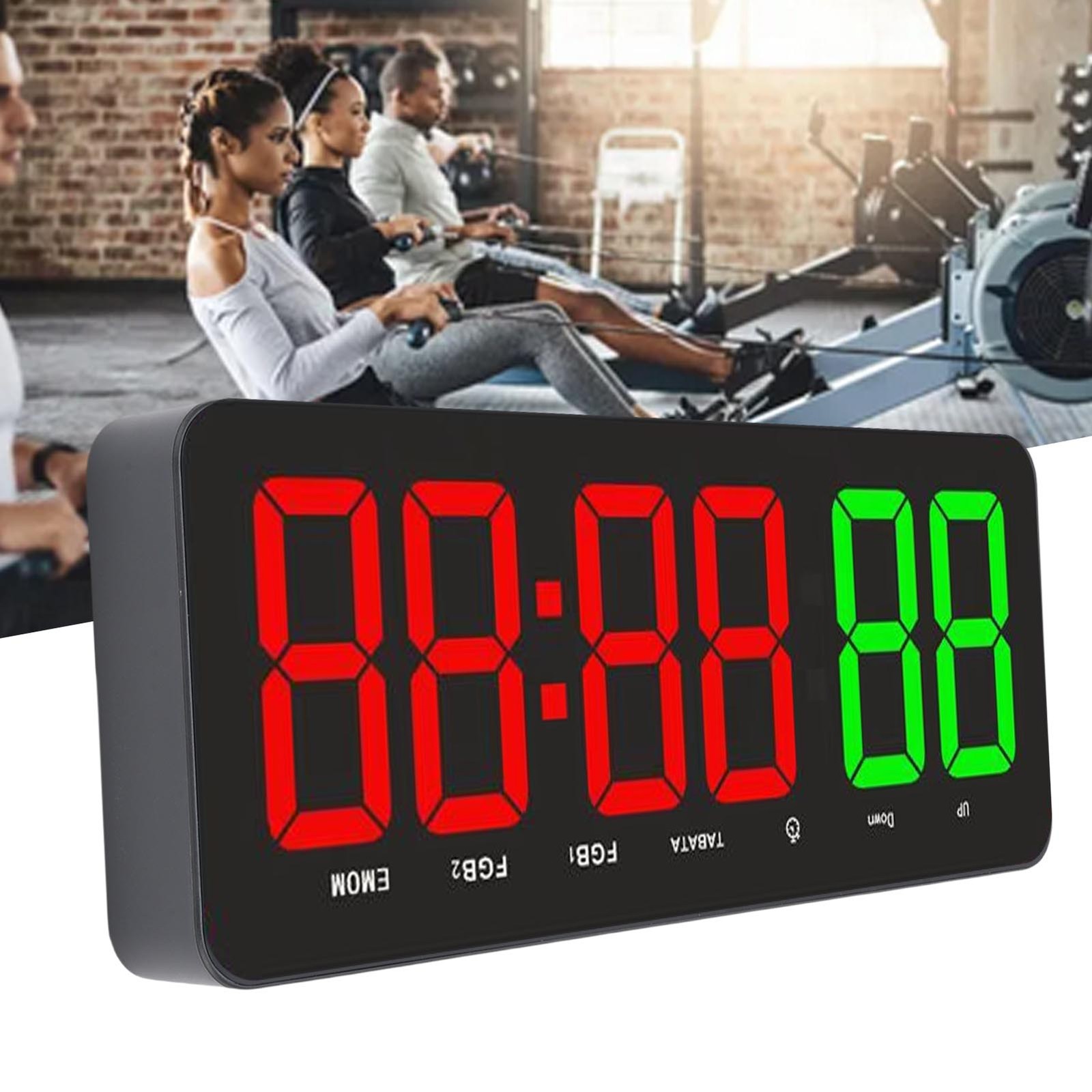 Interval Fitness Timer Versatile With Remote Control For Gyms Easy To Use