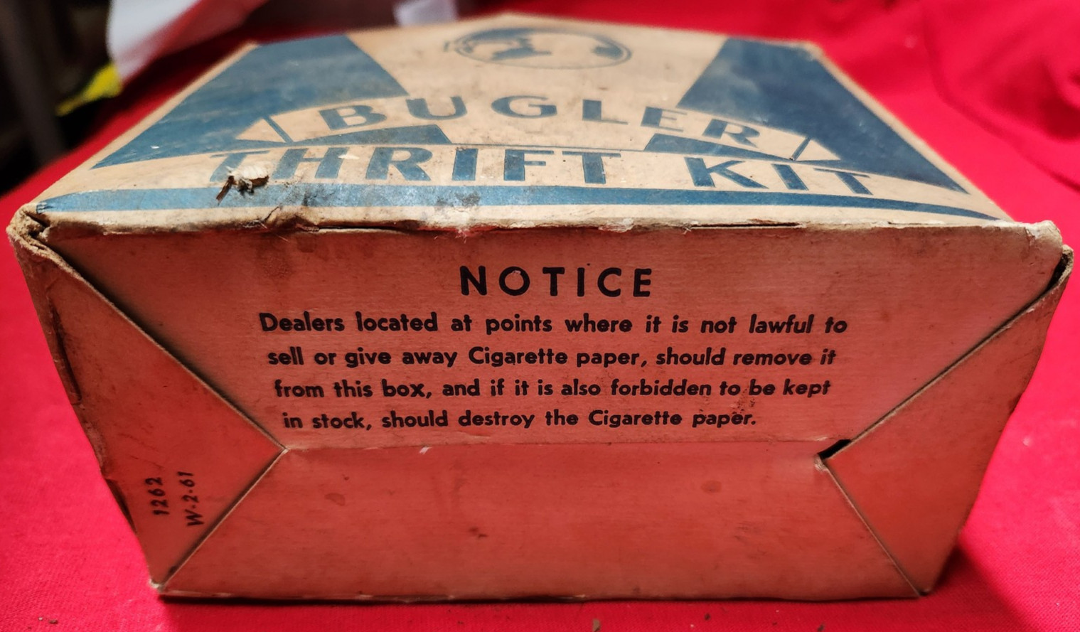 Vintage Bugler Thrift Kit Cigarette Rolling Machine Box instruction 8w6