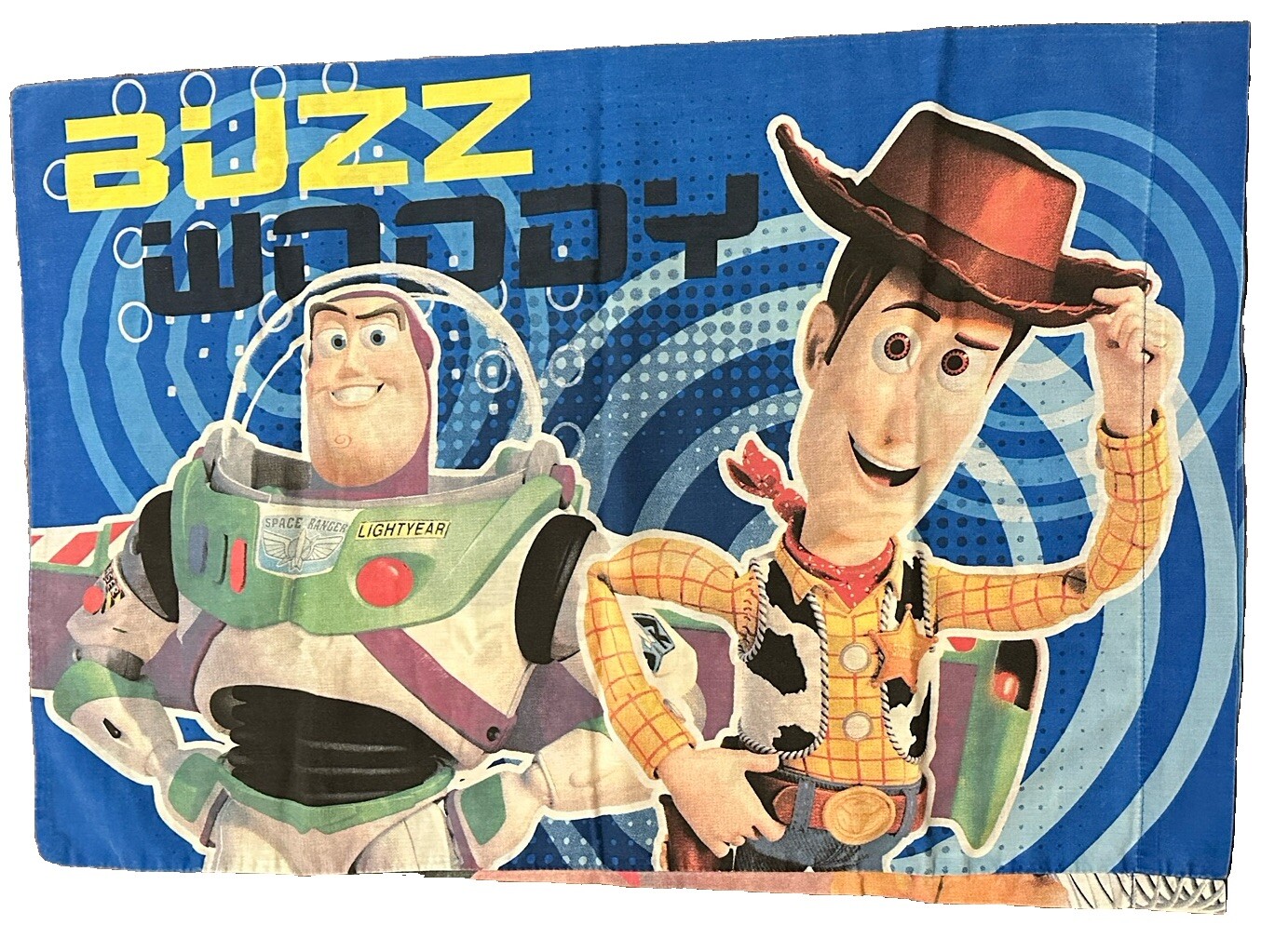 Vintage Buzz Lightyear Woody Toy Story Disney Standard Pillowcase