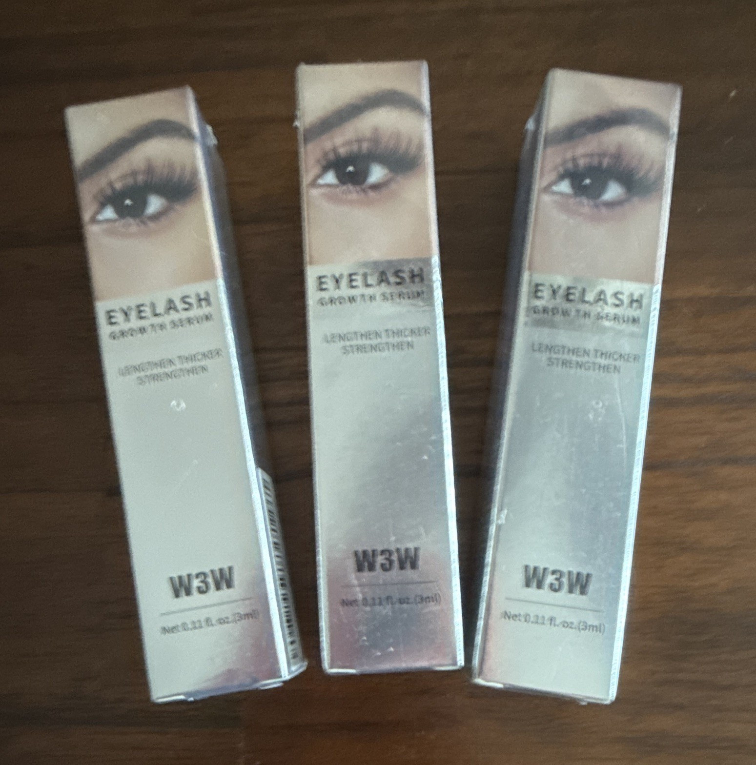 W3W Eyelash Growth Serum Clear 0.11 fl oz (3 ml) Exp 01/2028