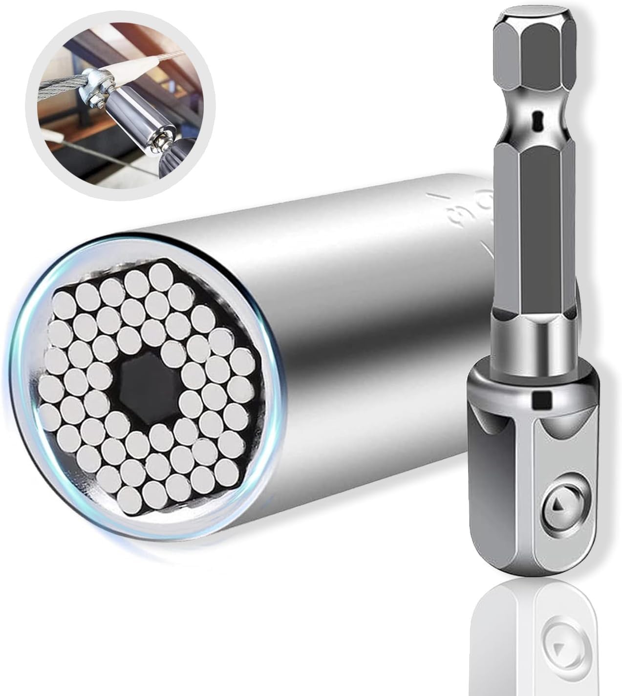 2 PCS Universal Socket Tool,Super Socket Unscrew Any Bolt, Adjustable Socket ...