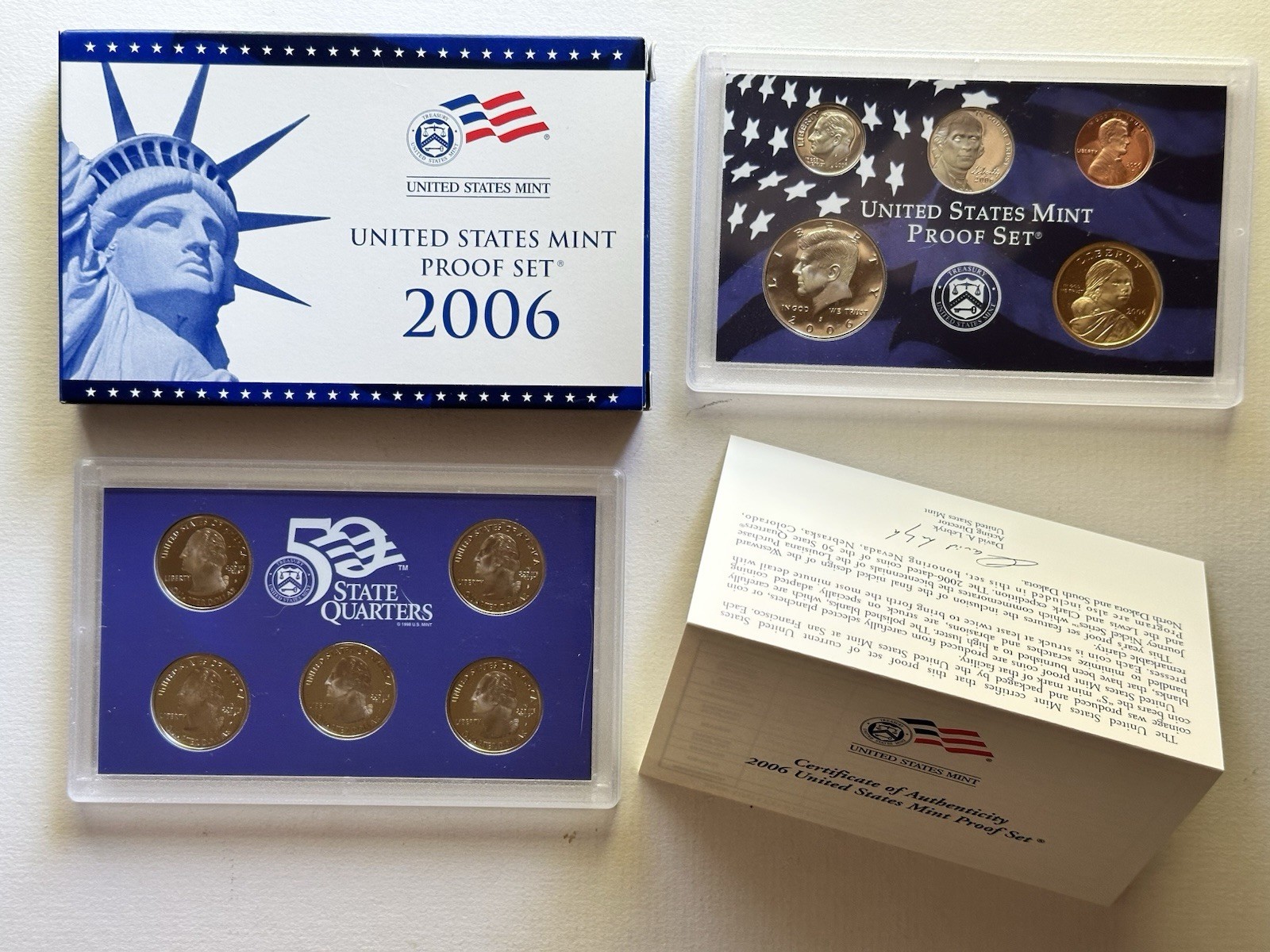 2006-S United States Mint Proof Set In Orig. Box w/COA Spec Card, Mirror Finish!