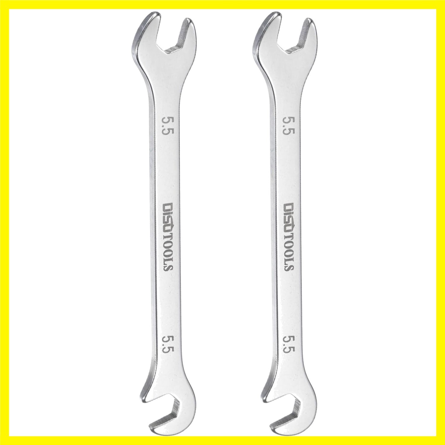 Versatile Stainless Steel 5.5mm Open-End Wrenches - Rust-Resistant Design