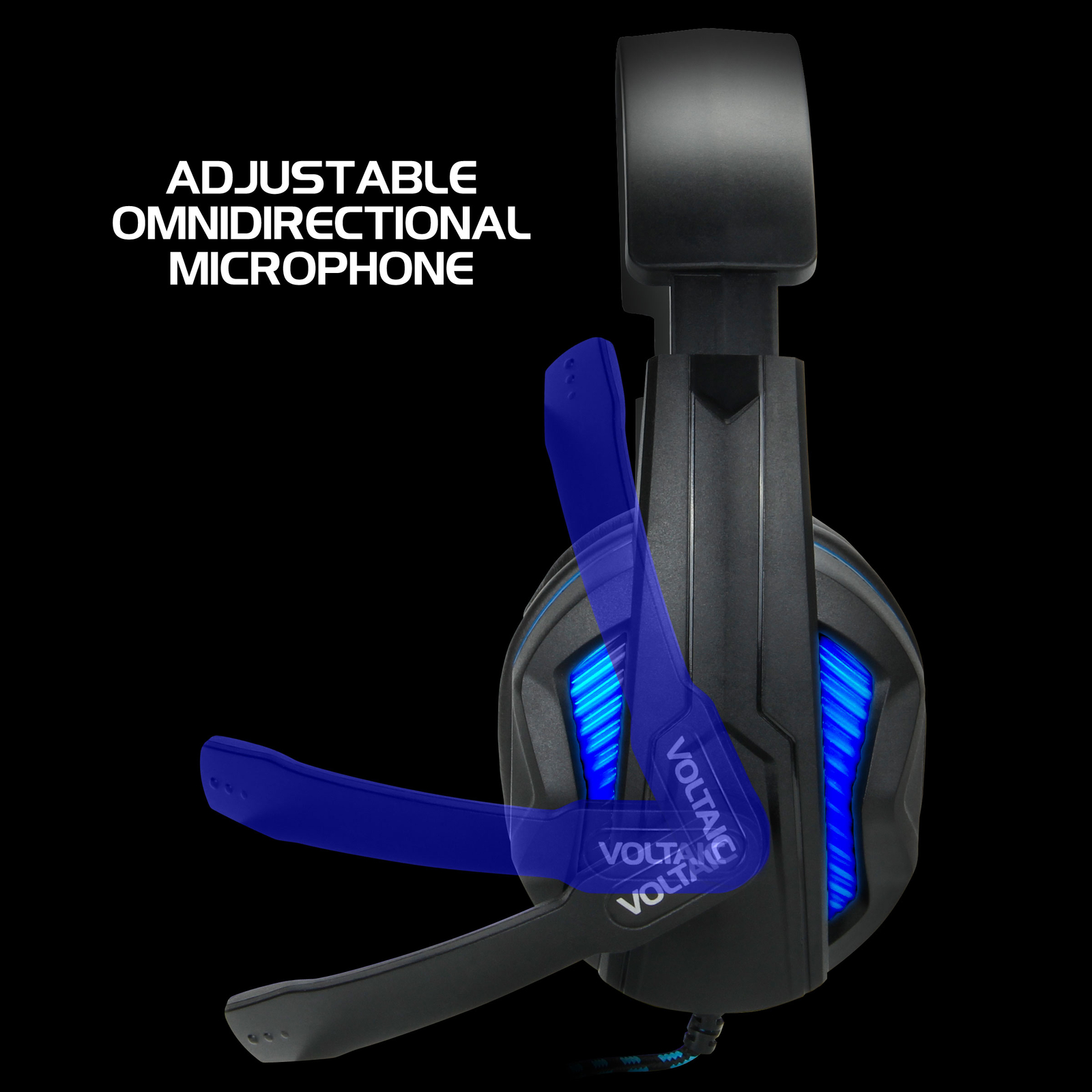 Computer Gaming Headset w/ Microphone by ENHANCE - 7.1 Surround Sound & LED