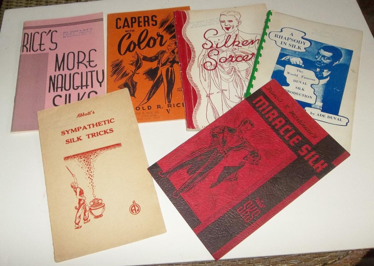 Vintage Magic Trick Booklets Lot  Silk Magic Tricks
