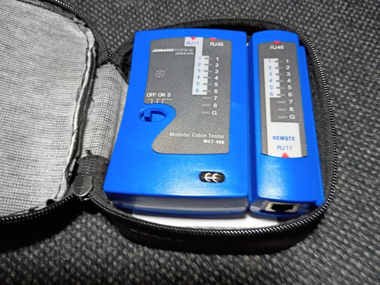 JONARD TOOLS MCT-468 Modular Cable Tester with Carrying Case