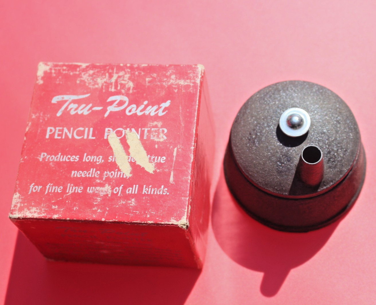 TRU-POINT Vintage Pencil Pointer Lead Pencil Sharpener W/ Original Box