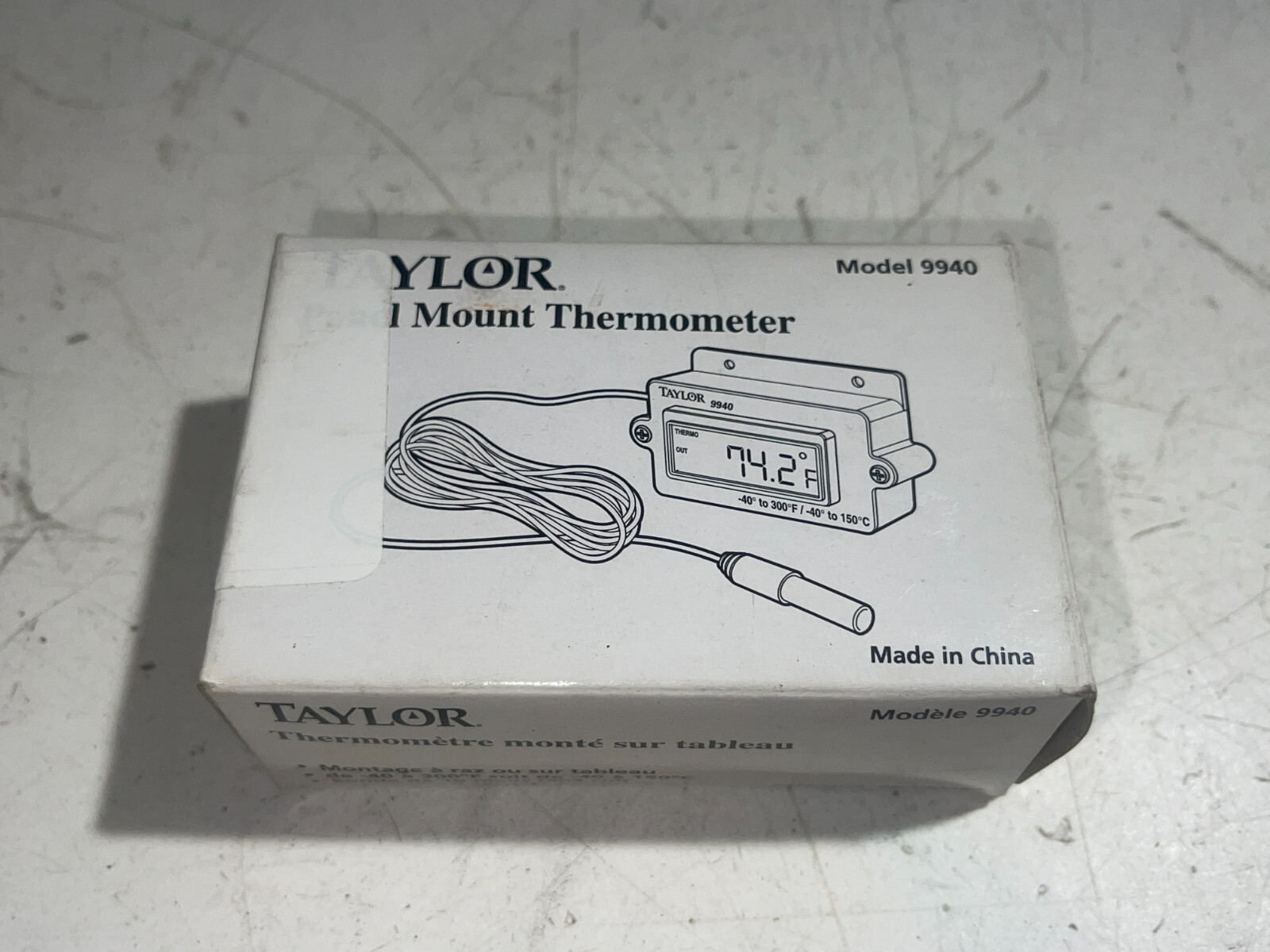 Taylor Digital Panel Mount Thermometer - Model 9940