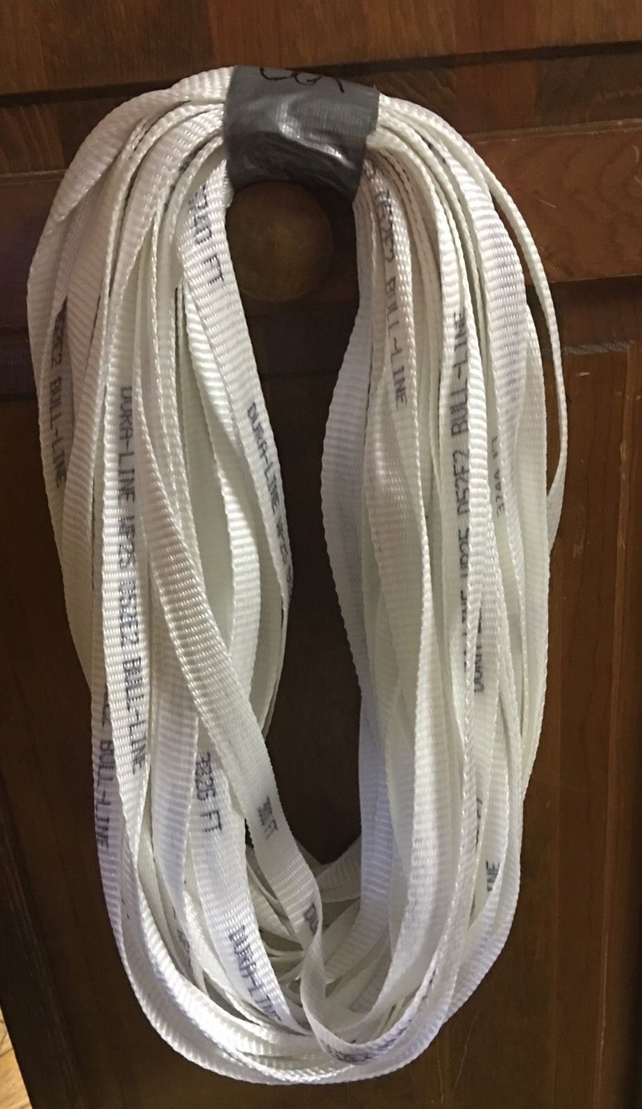 200' Roll 3/4" 2500 # Lb Tensile Test pull mule tape String Bull Dura Line