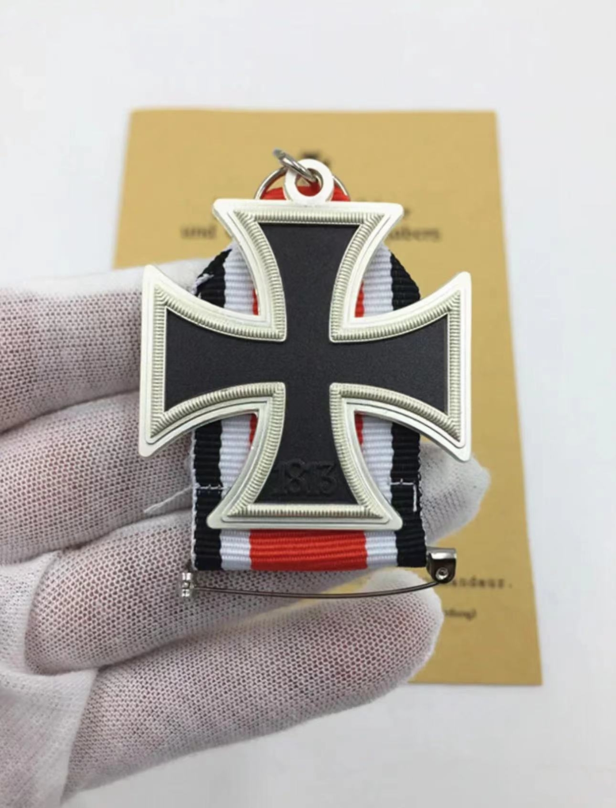 Germany 1939 Iron Cross Medal Badge 2nd Class with Ribbon - German World War II.