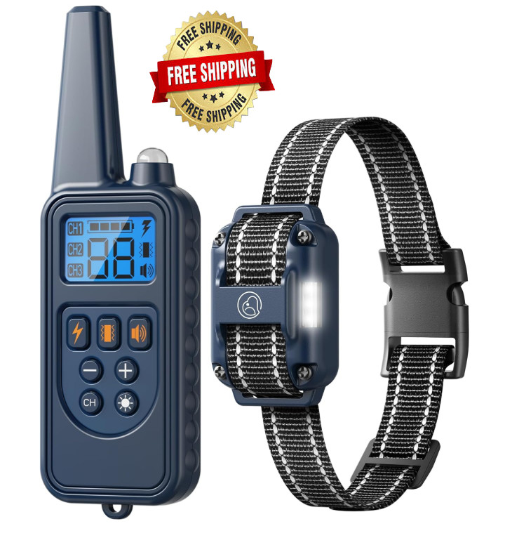 Collar Electrico Para Perros Impermeable Con Control Remoto Formación Eléctrico