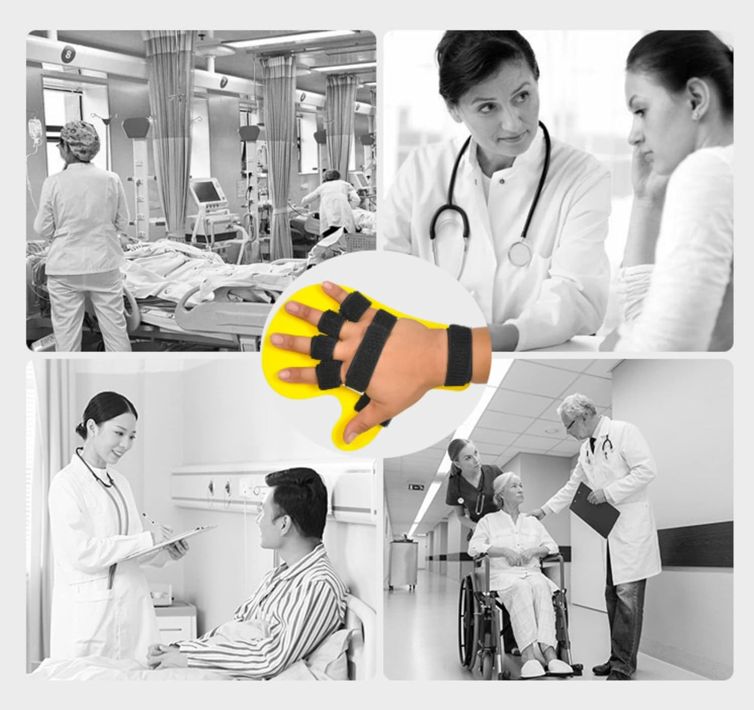 Finger Orthotics Extended Type Fingerboard Stroke Hand Splint One Size