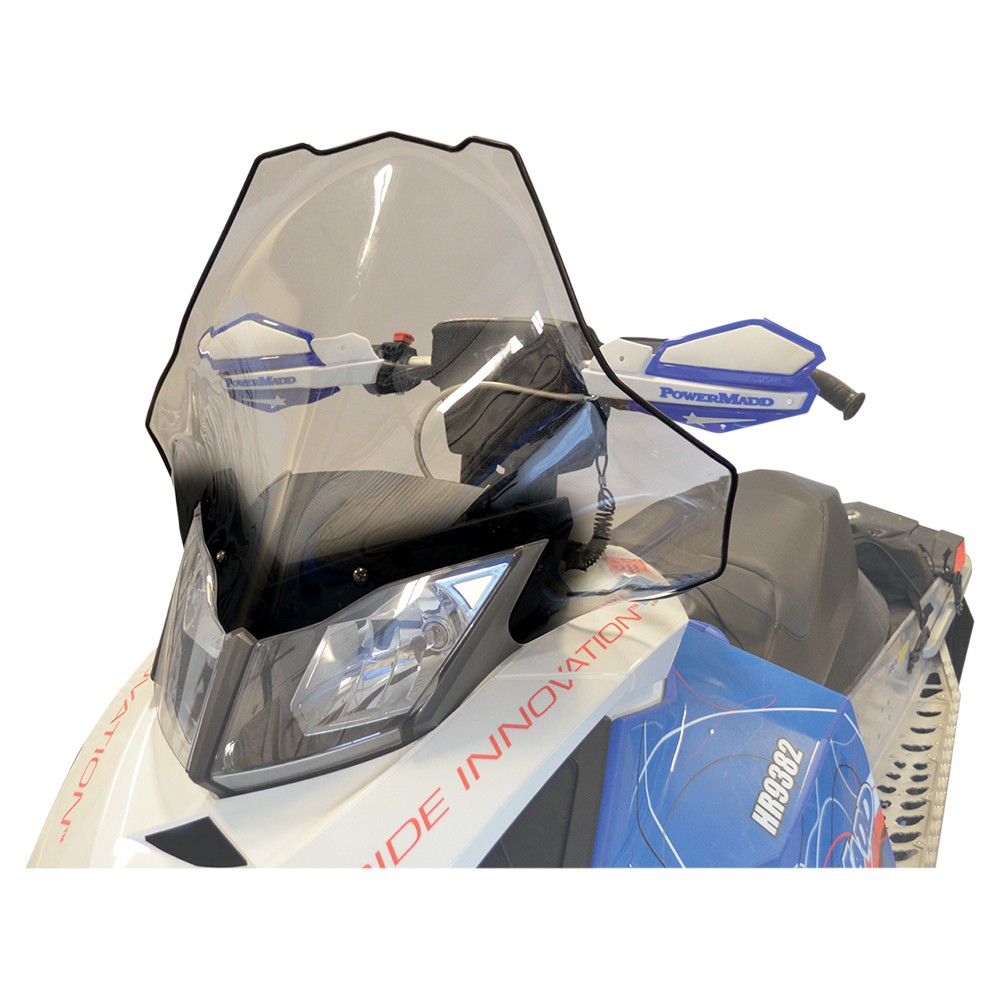 Powermadd Cobra Windshield-20in.-Clear with Black Fade for 2008-2009 Ski-Doo MX