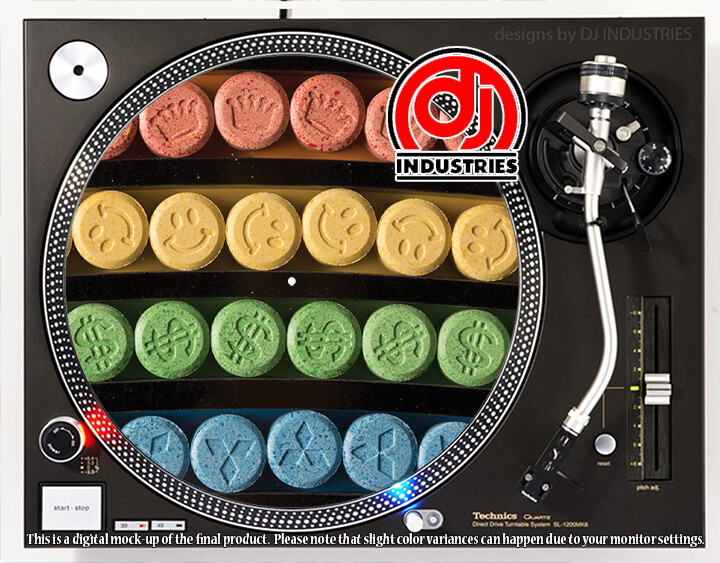 Ecstacy Art - 7"-12" DJ slipmat for LP turntable record player