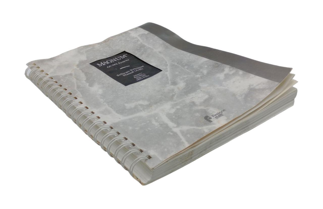 Finnigan MAT Magnum GC/MS System Software Reference Manual