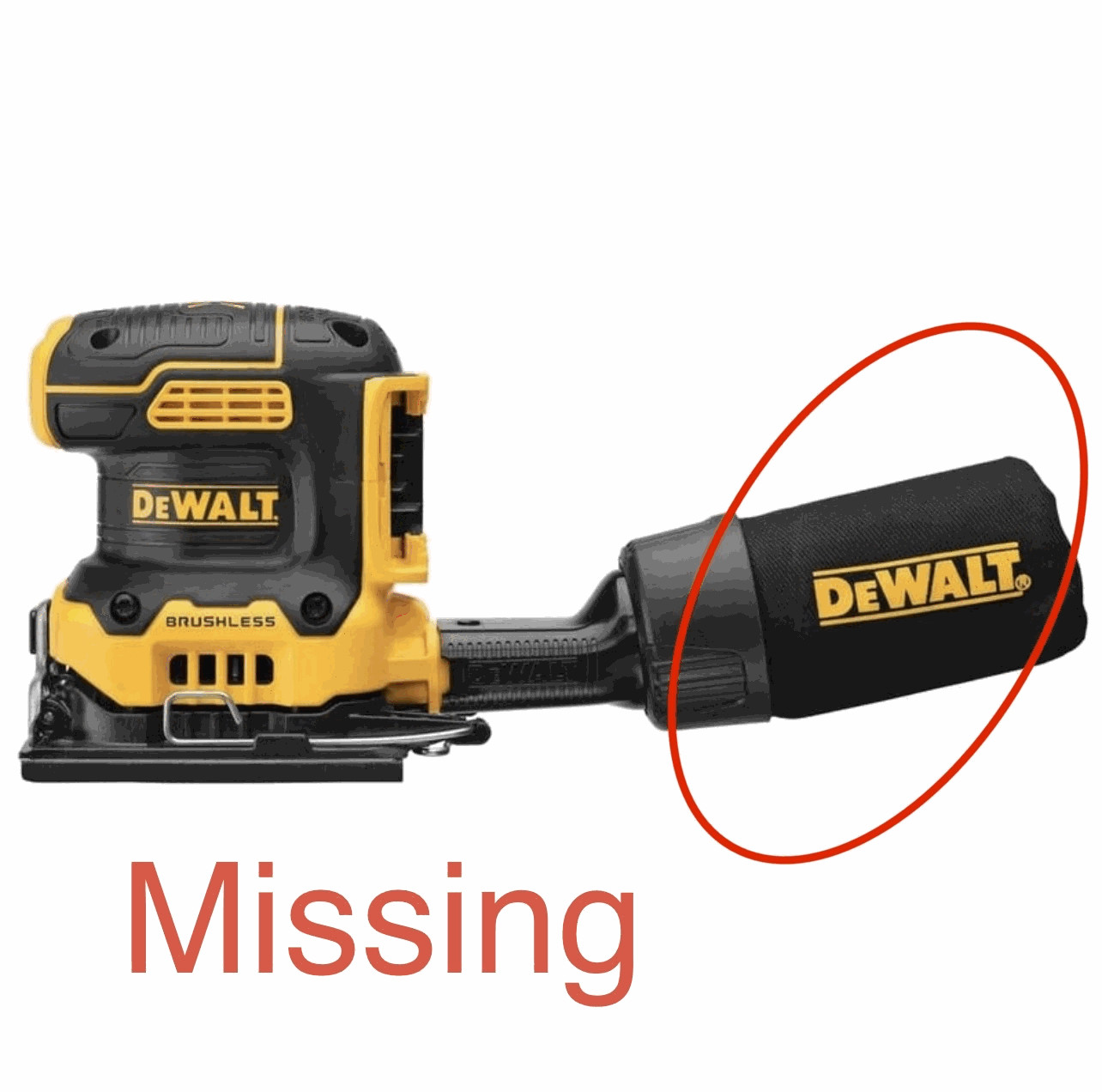 DEWALT 20V MAX XR Cordless Brushless 1/4 Sheet Variable Speed Sander (Tool Only)
