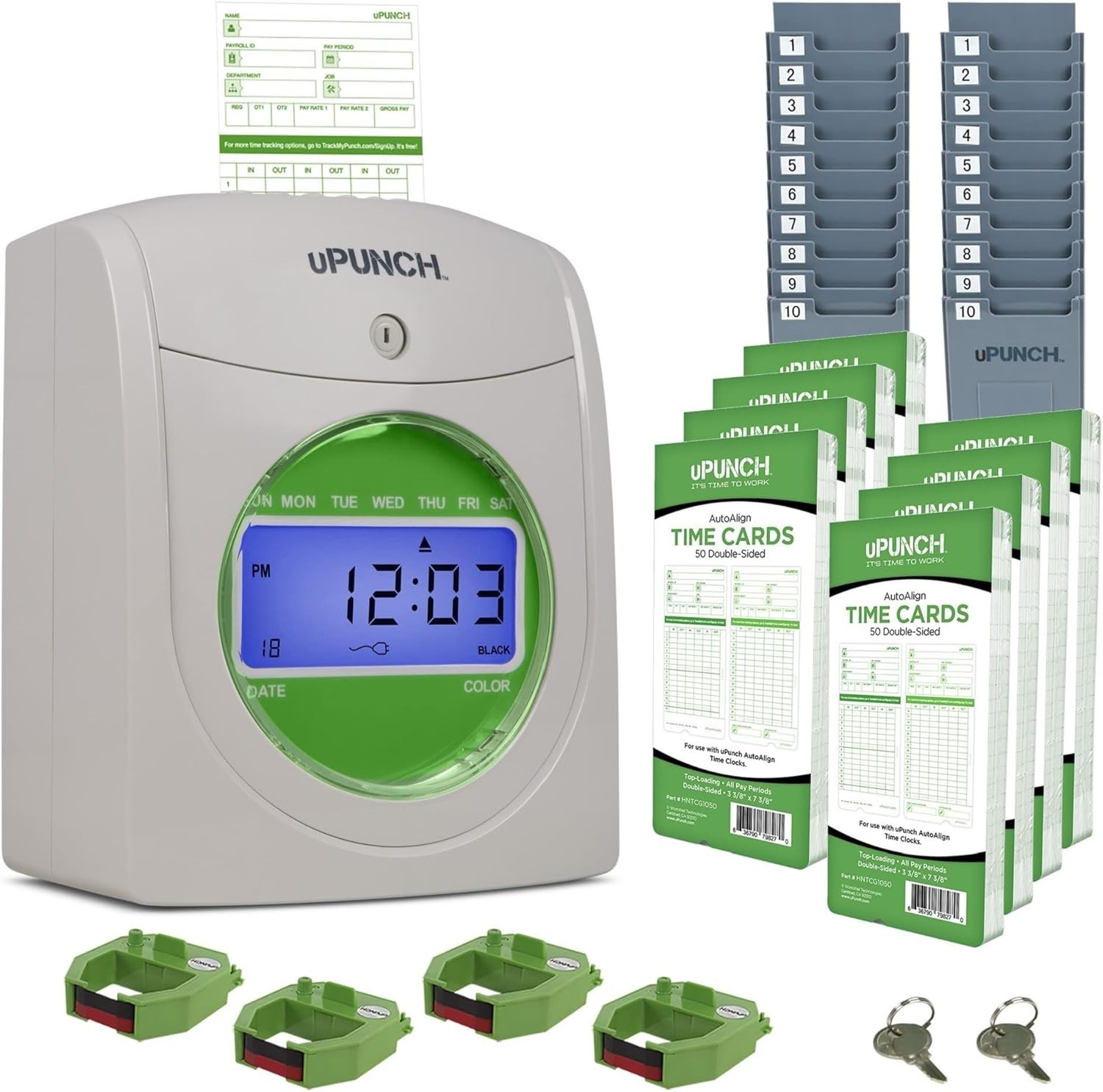 Time Clock System HN3540 with 400 Cards