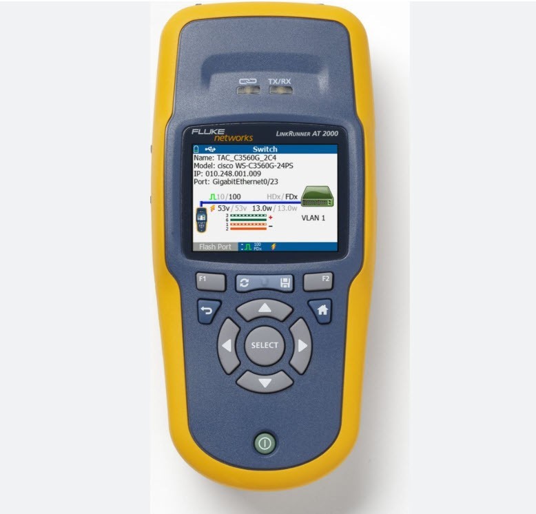 Fluke LinkRunner AT 2000 Network Auto Tester (LRAT-2000) with Fluke case + Bonus