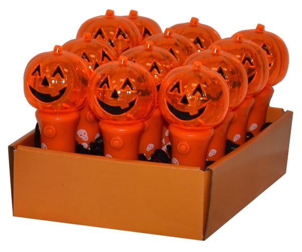5″ Spinner Pumpkin Flashlight.  Great for Trick or Treaters (Batteries included)