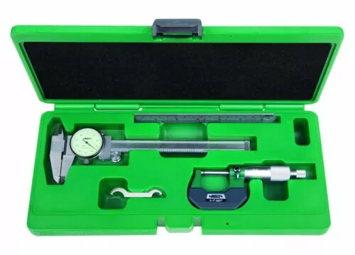 3 PIECE TOOL KIT SET INCLUDES 6" CALIPER, 1" MICROMETER & 6" SCALE INSIZE 5003-1