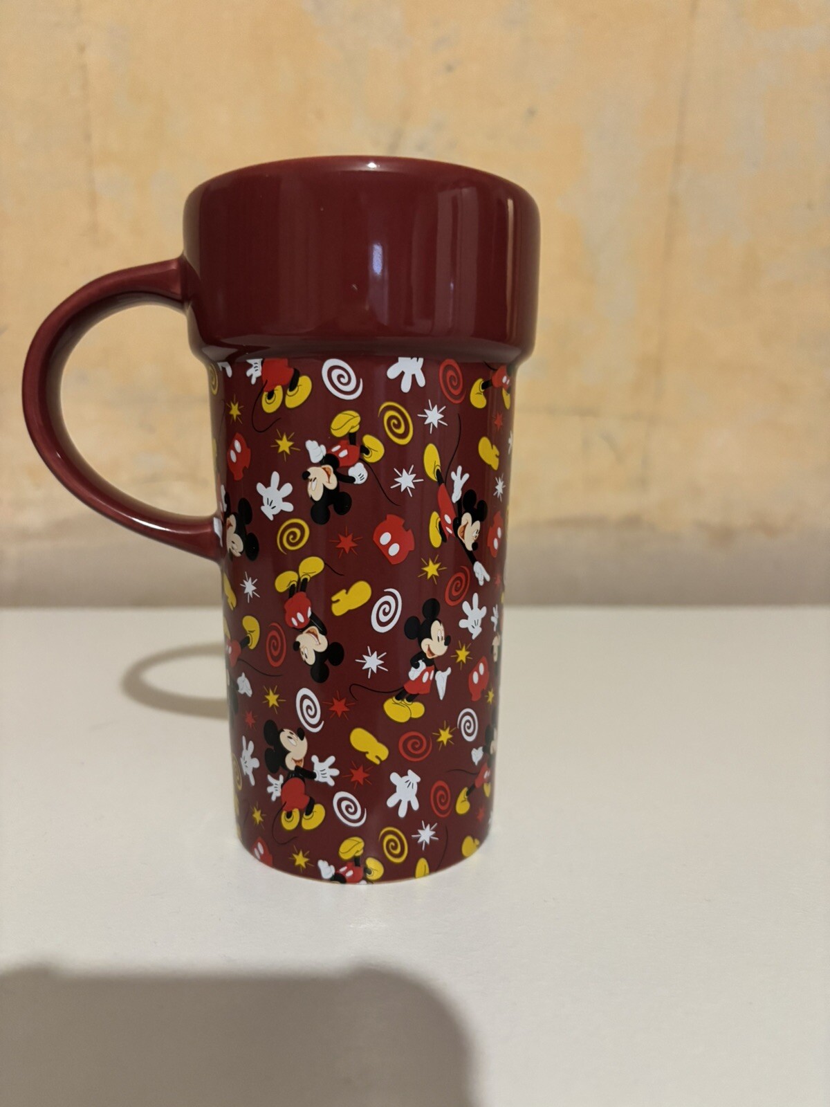 Disney Mug All Over Pattern Mickey Mouse Travel Mug Cup (NO LID) 12 Oz