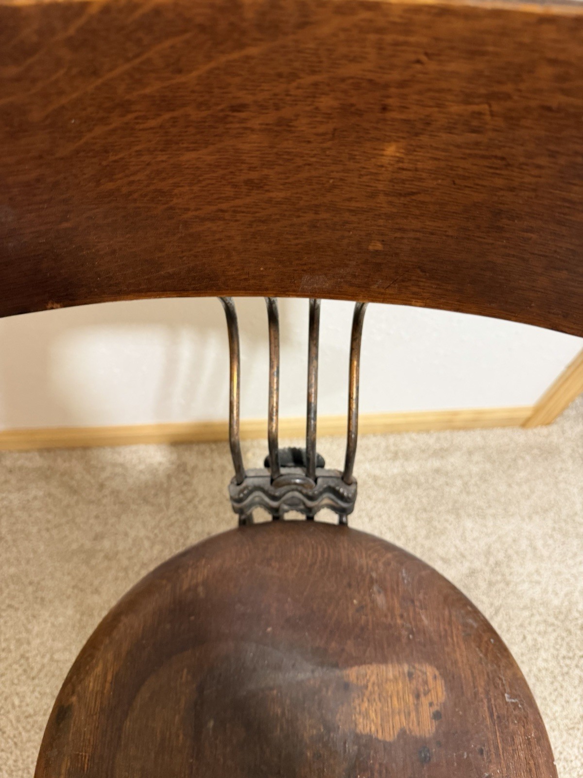 Antique Max Tonk Factory Office Swivel Chair