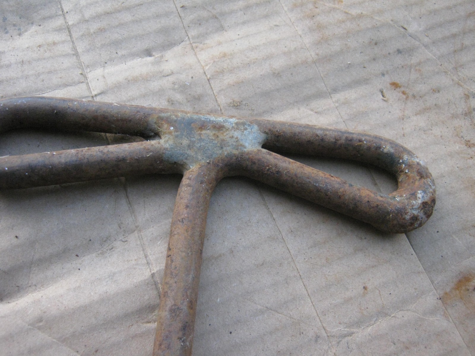 Original Antique Vintage Iron SNAP-ON Socket T-handle Spinner