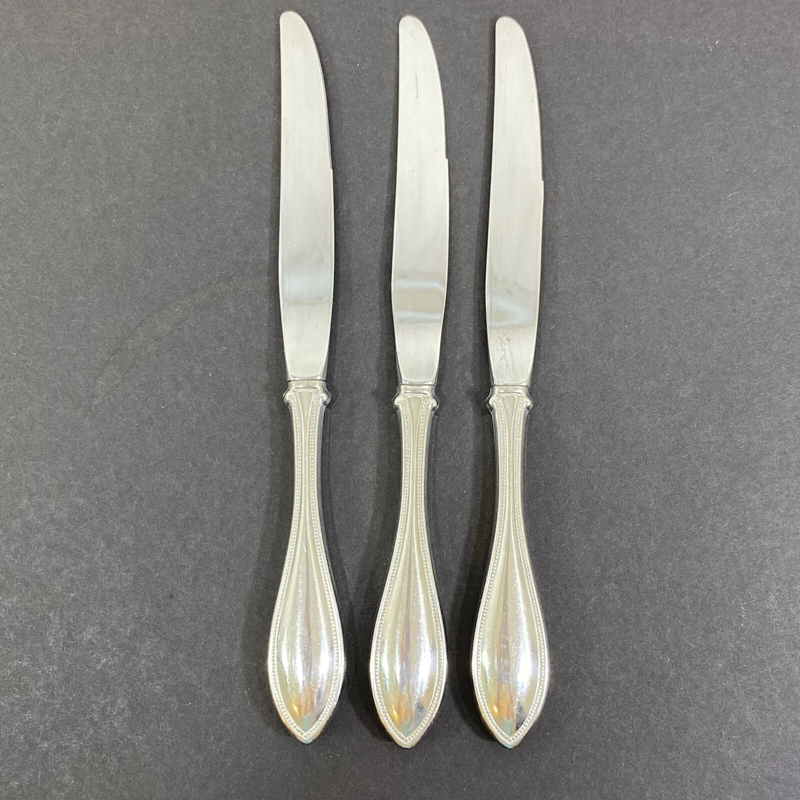 Oneida Arbor-American Harmony Stainless Flatware 3 x Dinner Knives 9 1/2"