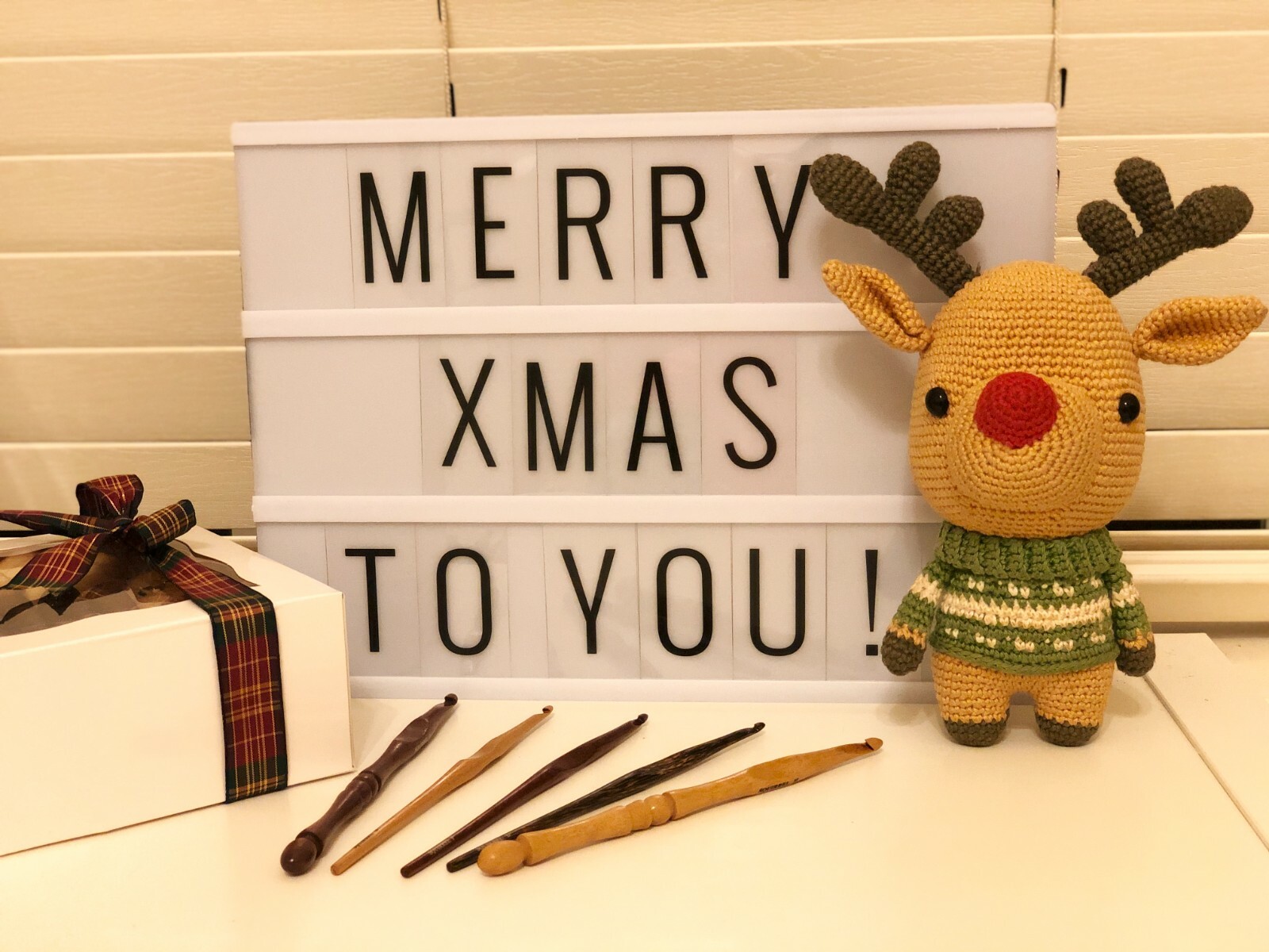 Squirrel 6.5" Long Premium Wooden Artistic Crochet Hook