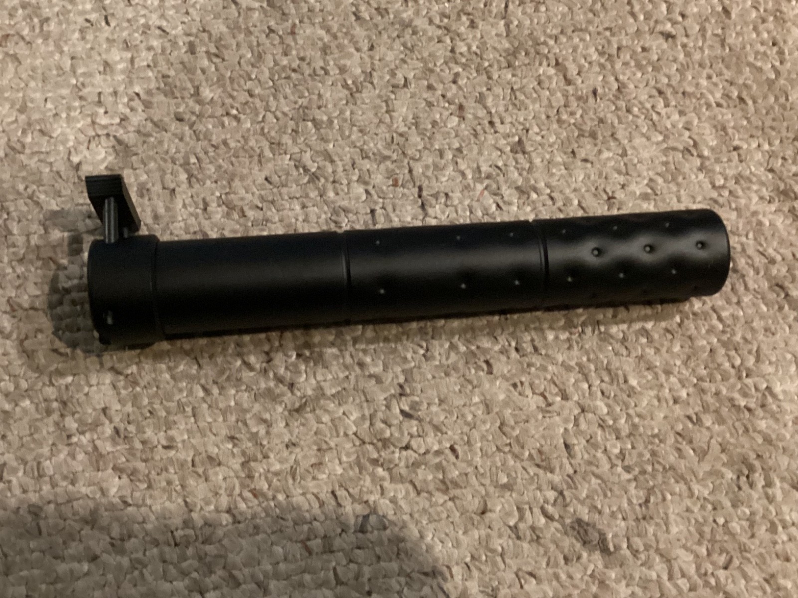 airsoft matrix SR-25 full metal tan with mock suppressor and red dot