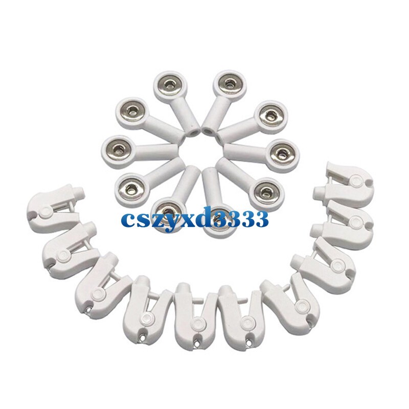 10pcs Banana 4.0 to Snap, ECG/EKG Holter Clip Cable to Electrode Pad Connector