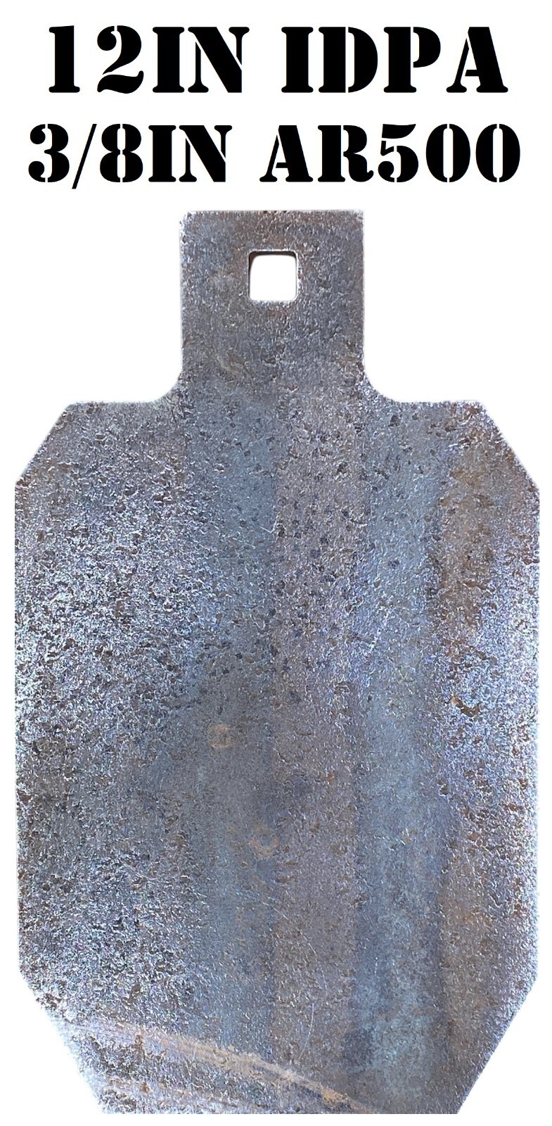 3/8" AR500 7"x12" IDPA/IPSC Steel Shooting Rifle Target - 1pc Metal Gong Set