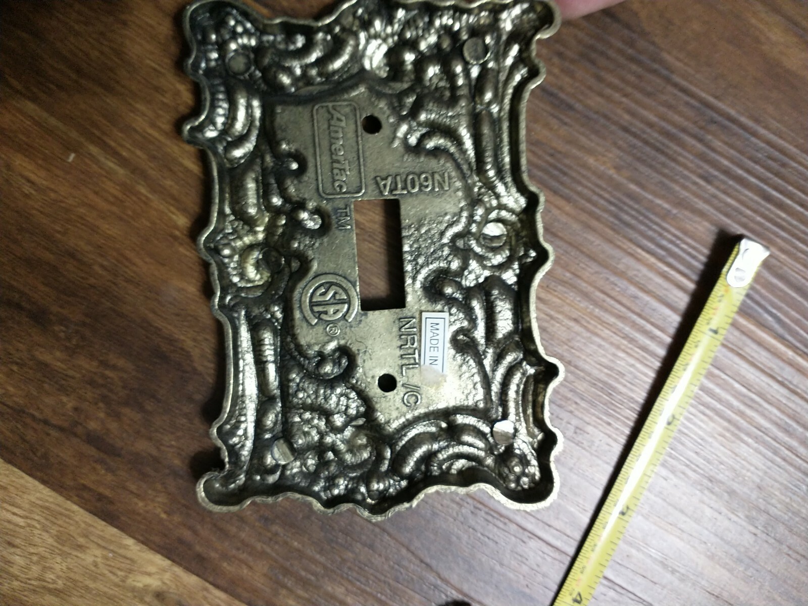 Vintage AmerTac Single Light Switch Cover