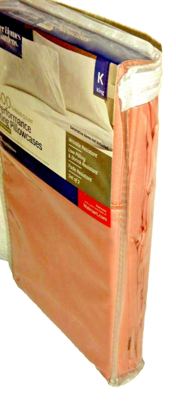 Better Homes & Gardens 400 Thread Count 2-PC KING Performance Pillowcases COTTON
