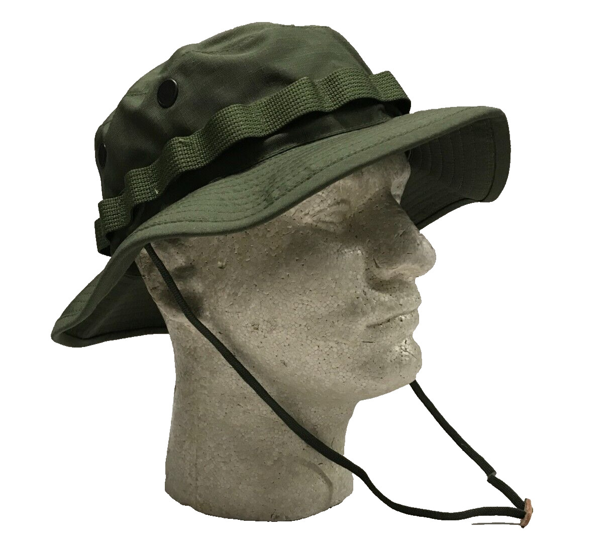 Hot Weather Type II Sun Hat Boonie NyCo OD MILSPEC Size 7 - 7 3/4