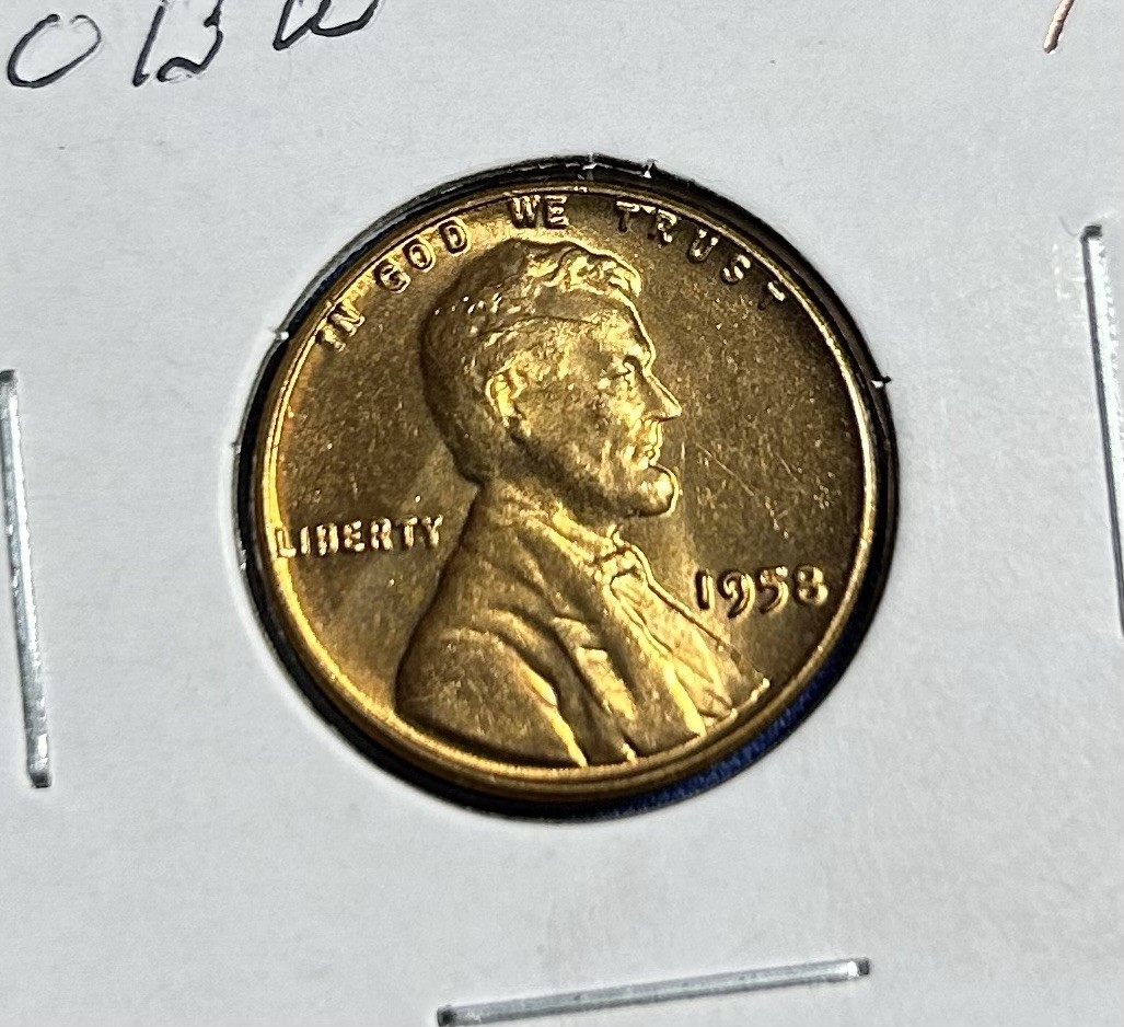✅ 1958 P GEM BU Lincoln Wheat Cent from OBW Roll L108