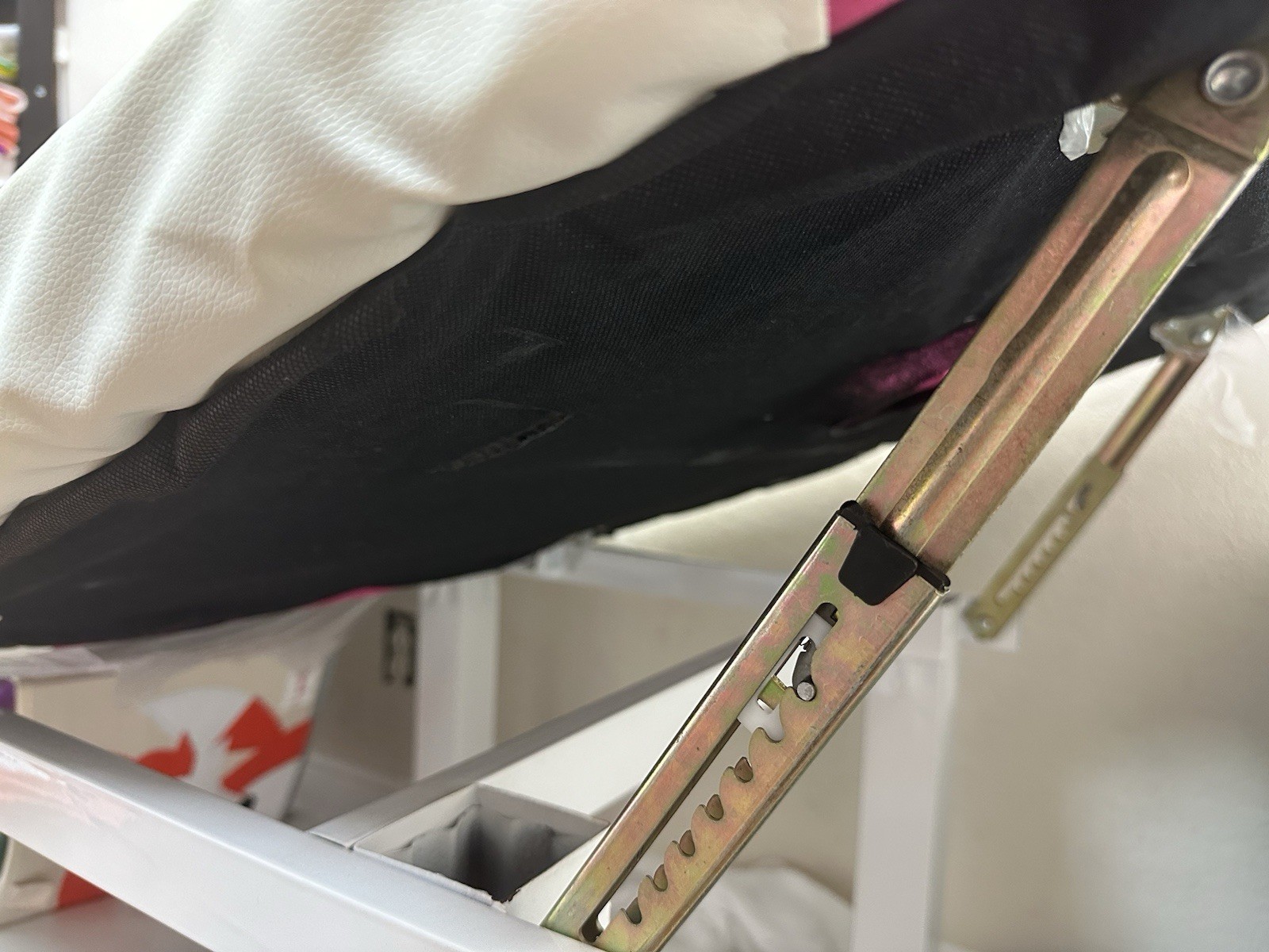 Portable Pink and White Massage Table with Face Rest Hole