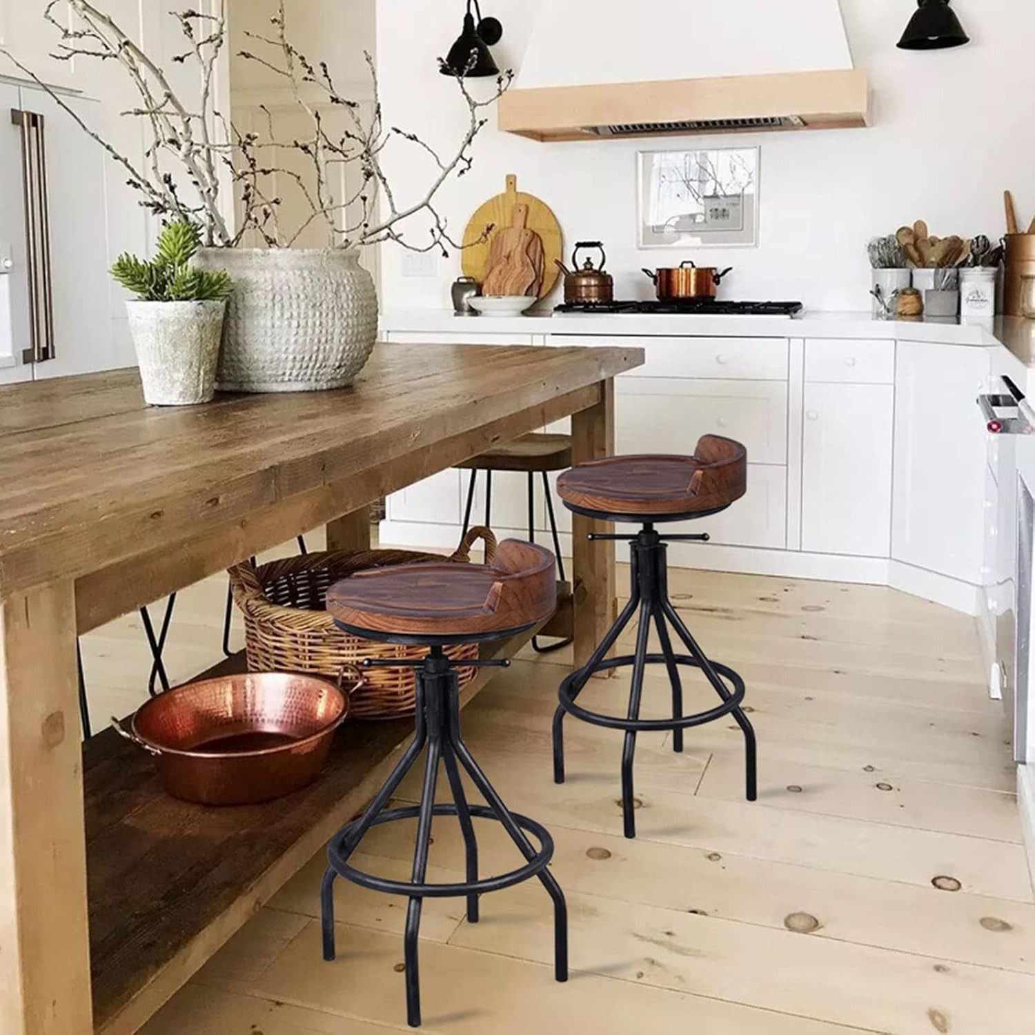 Rustic 3 Pieces Bar Table Set Industrial Fire Hydrant Design Bistro Table Set fo