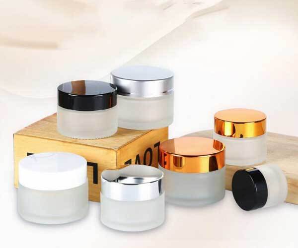 Wholesale ​5g-100g Glass Face Cream Lip Balm Container Cosmetic Makeup Pots AP