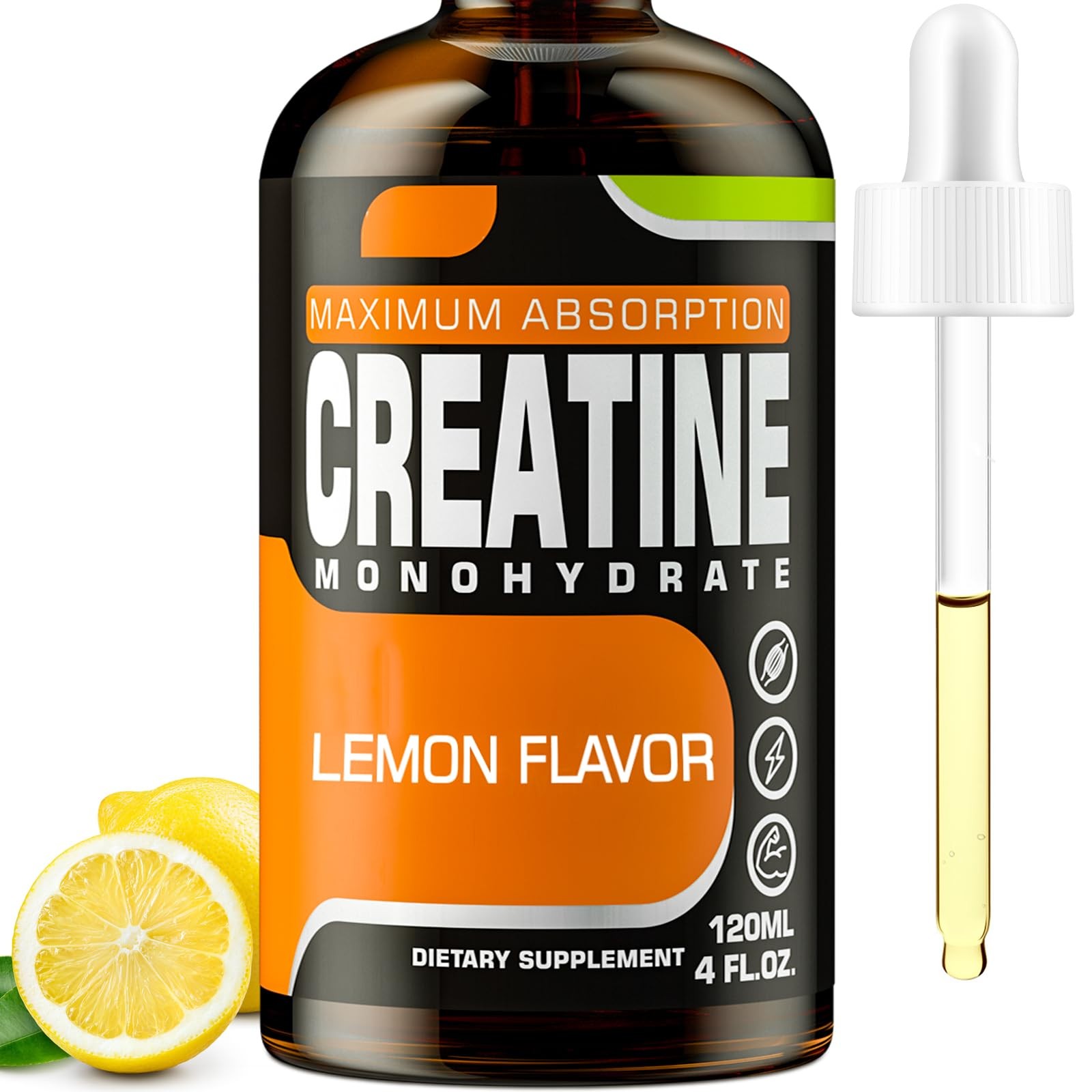 Creatine Monohydrate, Liquid for Muscle Mass, 4 Fl Oz (Pack of 1)