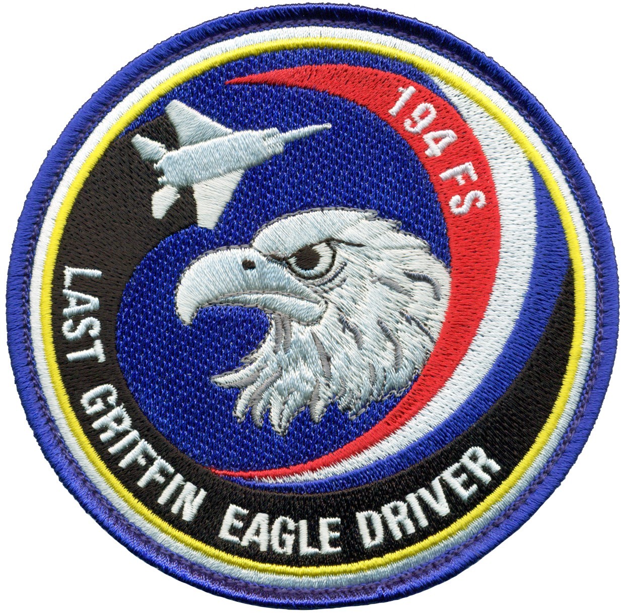 USAF 194th FIGHTER SQUADRON – F-15 LAST GRIFFIN EAGLE DRIVER  PATCH