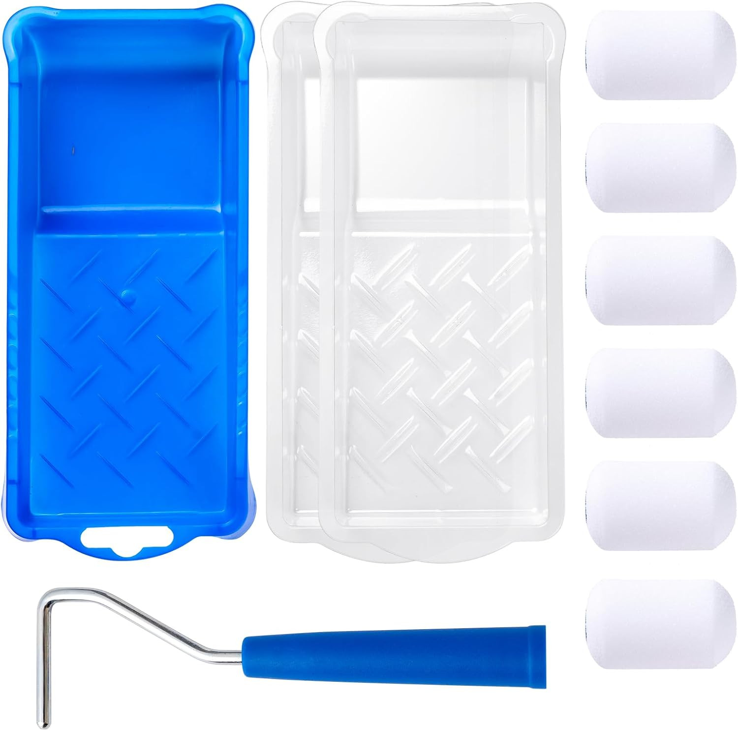2 Inch Foam Roller Kit 10-Pack for Touch-Ups | Versatile Mini Rollers for Walls,