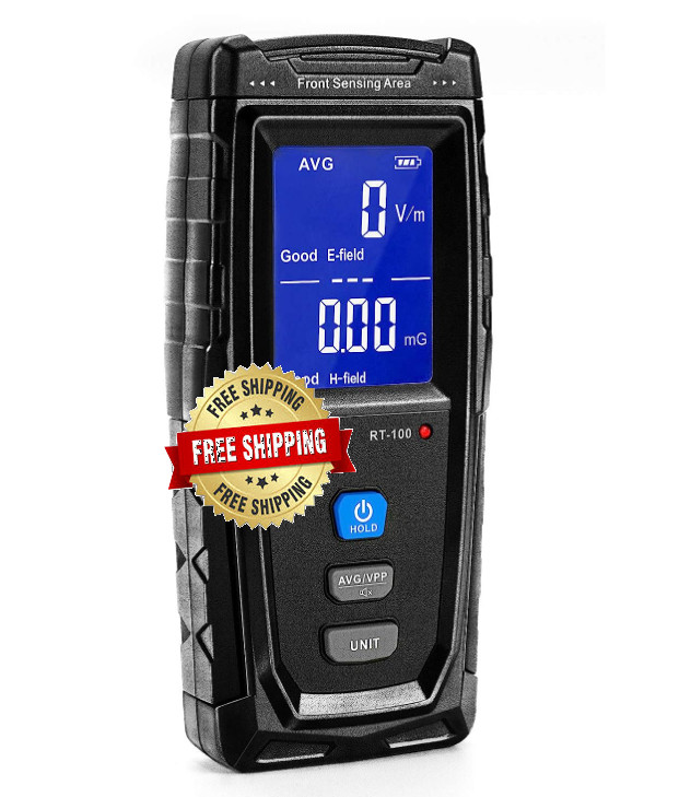 Medidor Detector De Radiacion Electromagnetica Dosimetro Con Pantalla Efectivo