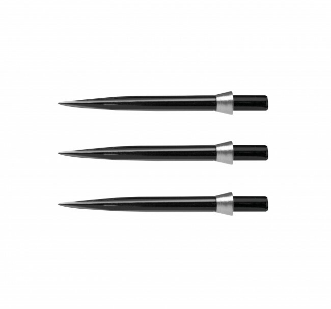 Red Dragon Dart Points Black Standard 32mm with SILVER Tridents