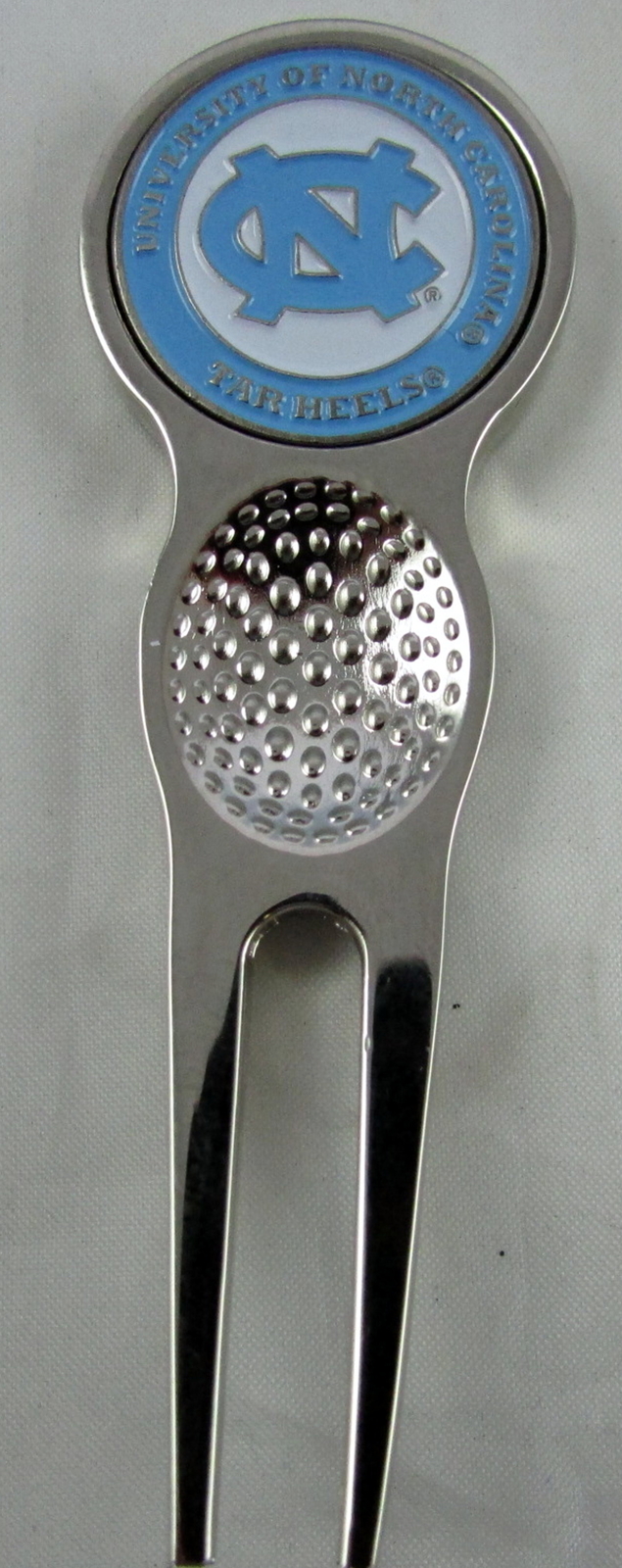 Collegiate NCAA Golf Divot Repair Tool Ballmark Silver North Carolina Tar Heels