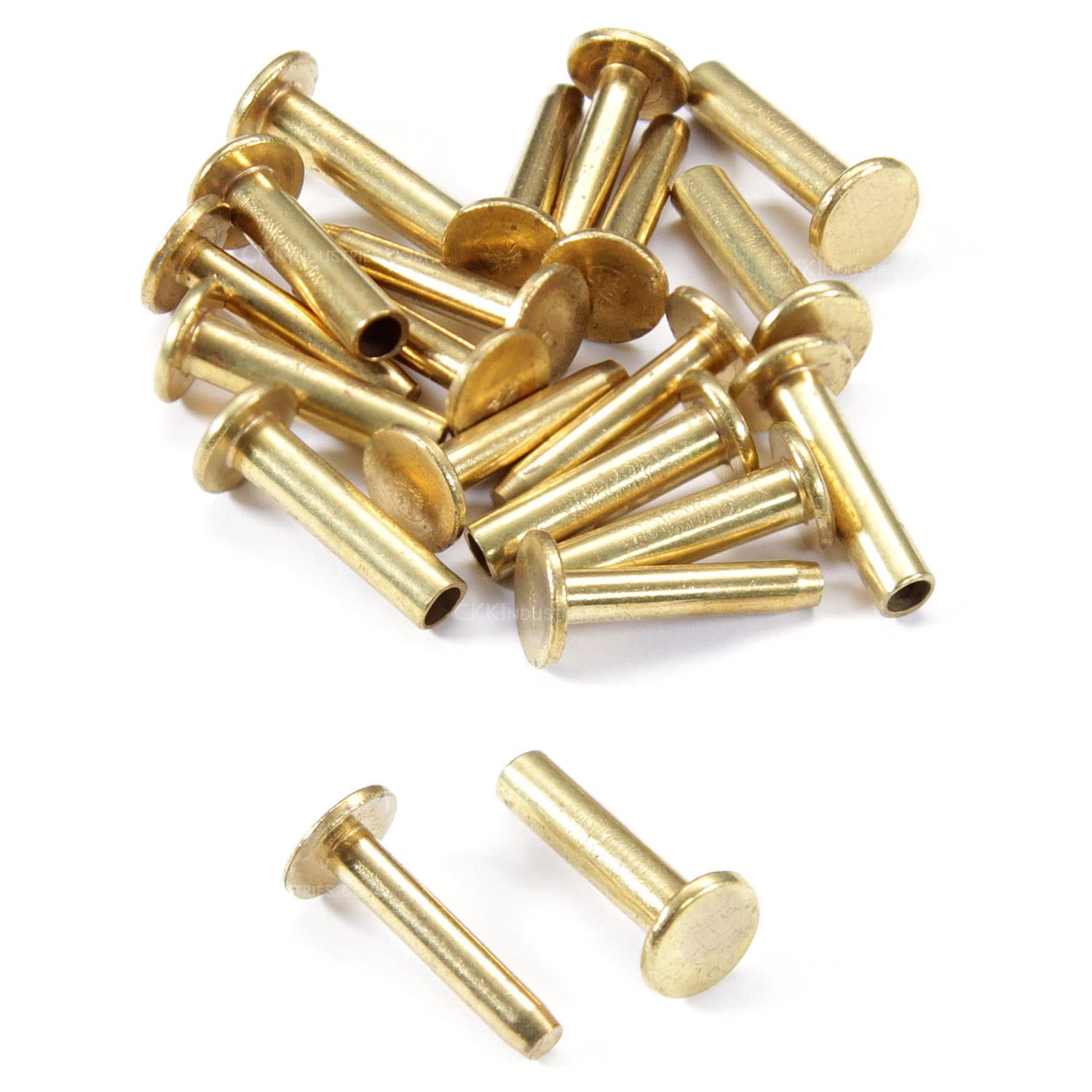 Cutlery Rivets (Cutlery Rivet)(0.312 x 0.155 x 0.750 Inch), (10PCS)(Brass)