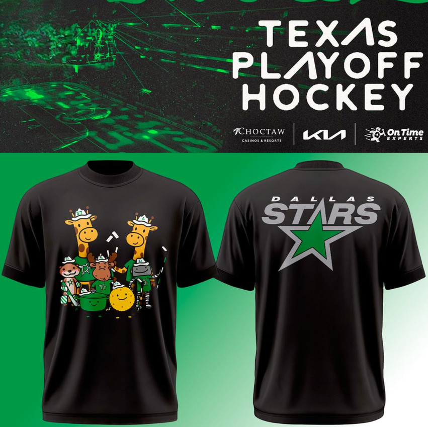 HOT NEW ITEM! Dallas Stars NHL 2026 Taxas Playoff Black T-Shirt All Size