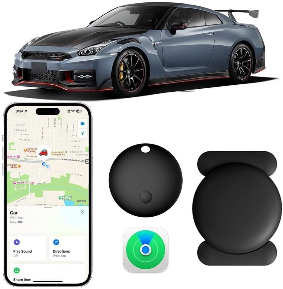 Mini GPS Tracker for Vehicles, No Fees, Bluetooth Tracker Tag | Magnetic Tra...