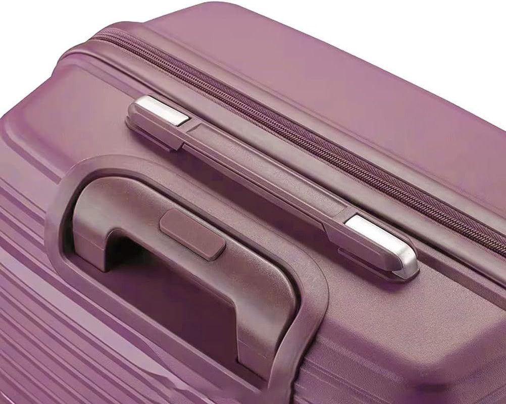 Hardshell Lightweight Durable Travel Suitcase, with Quite 360 Spinner Wheels, Ex